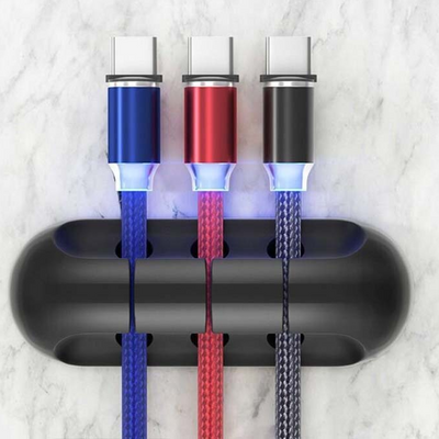Self-adhesive Power Cord Fixed Clip Data Cable Card Silicone Desktop Cable Organizer
